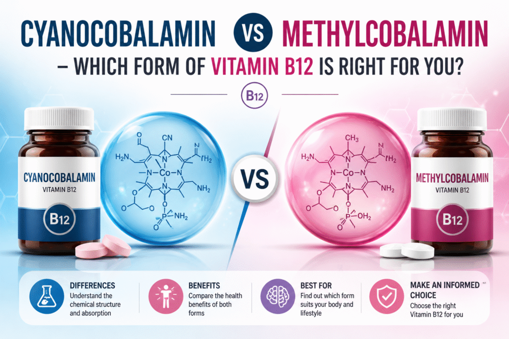 Cyanocobalamin vs Methylcobalamin