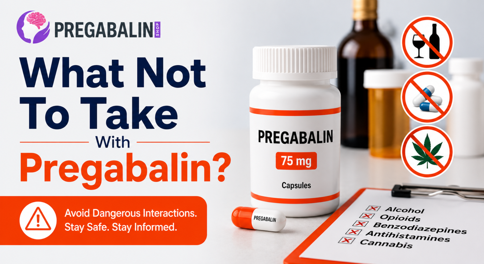 what not to take with pregabalin